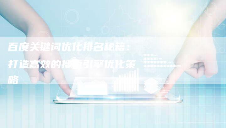 百度关键词优化排名秘籍：打造高效的搜索引擎优化策略