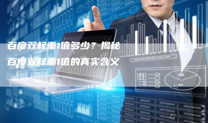 百度双权重1值多少？揭秘百度双权重1值的真实含义